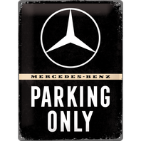 Retro cedule plech 300x400 Mercedes-Benz Parking Only