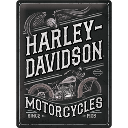 Retro cedule plech 300x400 Harley-Davidson Motorcycles Eagle