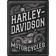Retro cedule plech 300x400 Harley-Davidson Motorcycles Eagle