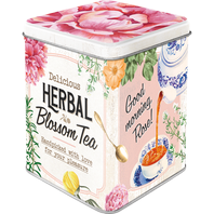 Retro dóza na čaj plechová Herbal Blossom Tea 100 g