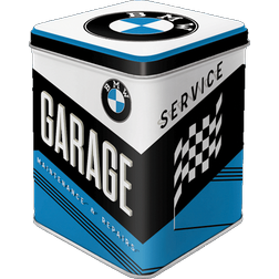 Retro dóza na čaj plechová BMW Garage