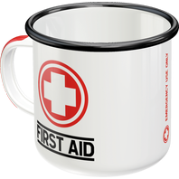 Retro Hrnek plechový First Aid 360 ml