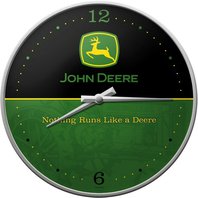 Retro Hodiny nástěnné John Deere Logo