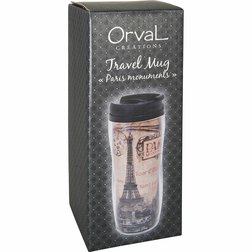 Retro Cestovní termohrnek v boxu PARIS MONUMENTS 350 ml