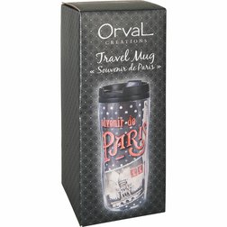 Retro Cestovní termohrnek v boxu SOUVENIR DE PARIS 350 ml