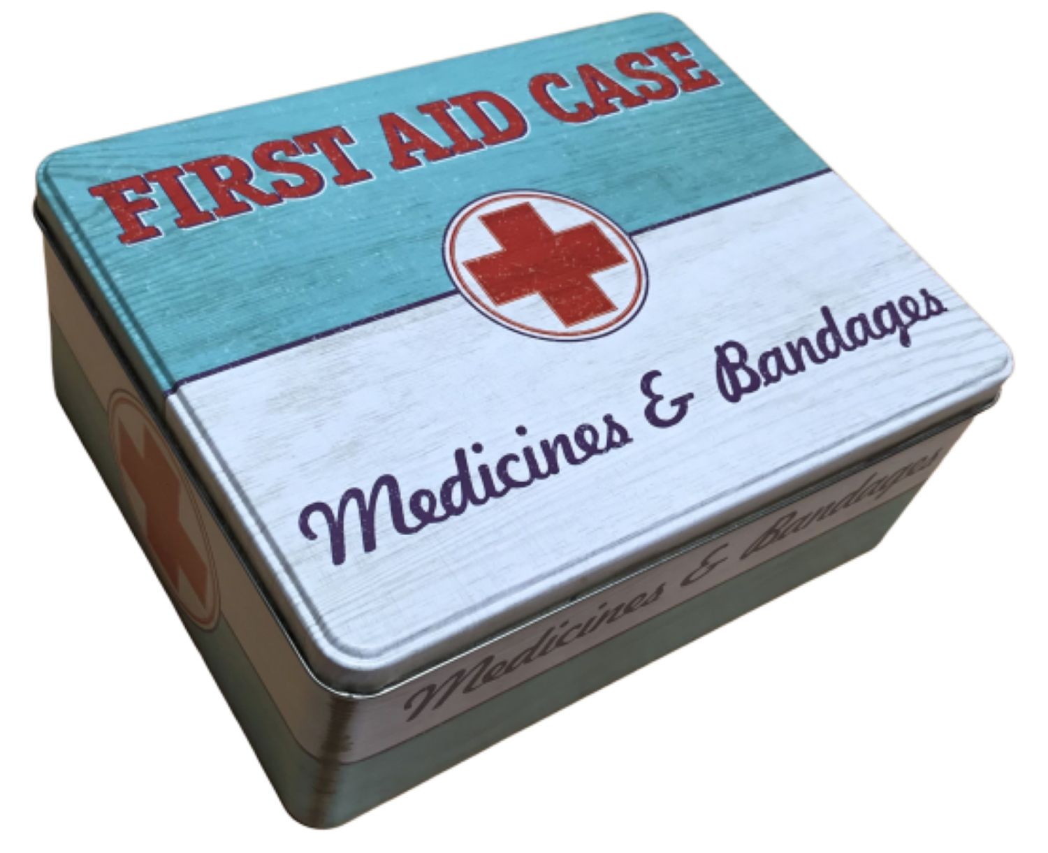 Lékárna plechová v retro dóze First Aid Case
