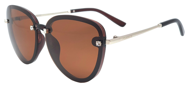 Polarized Brýle polarizační fashion dámské SGLPO2.186 transparentní hnědé