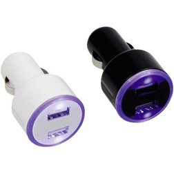 Cartrend 80257 Adaptér 2x USB DUO 12V černý a bílý